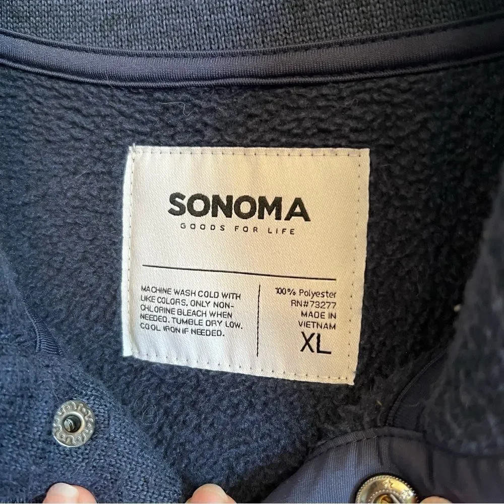 Sonoma Navy Blue Men’s Sweater - Picture 3 of 8